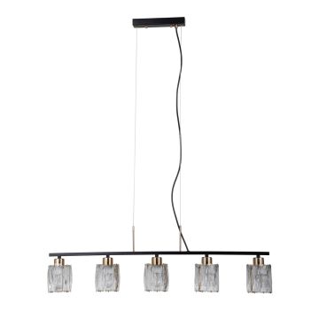 Italux Simona PND-40814-5-BK-HBR Pakabinama lempa 5x40W/E14 IP20