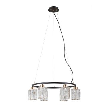 Italux Simona PND-40814-6-BK-HBR Pakabinama lempa 6x40W/E14 IP20