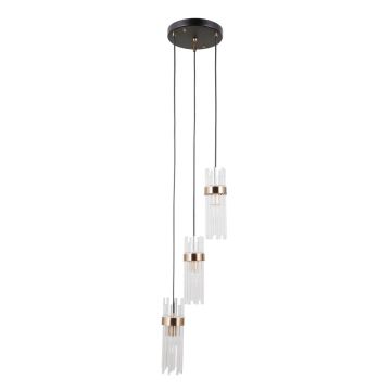 Italux Taraso PND-40760-3-BK-HBR Pakabinama lempa 3x40W/E14 IP20
