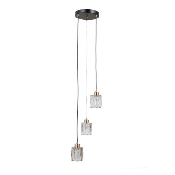 Italux Torno PND-40813-3R-BK-HBR Pakabinama lempa 3x40W/E14 IP20