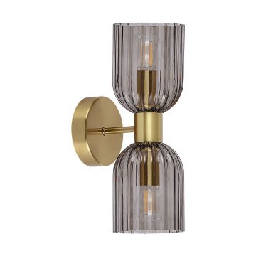 Light Prestige Piega LP-939/2W smoked Sienos lempa 2x10W/E14 IP20