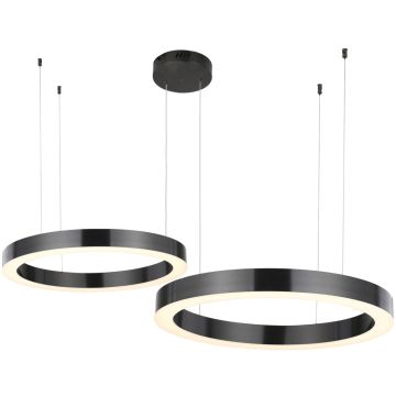 Step Into Design CIRCLE 2in1 ST-8848-40+60 black Pakabinama lempa 2x53W/LED 3000K 5035lm IP20