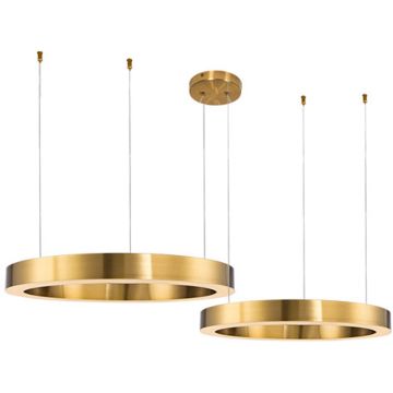 Step Into Design CIRCLE 2in1 ST-8848-60+60 brass Pakabinama lempa 2x64W/LED 3000K 6080lm IP20