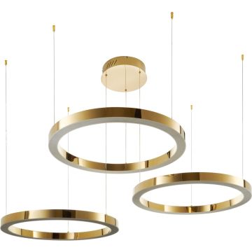 Step Into Design CIRCLE 3in1 DN924-80+80+80 gold Pakabinama lempa 3x112W/LED 3000K 10640lm IP20