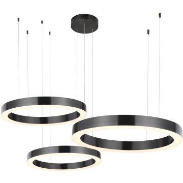 Step Into Design CIRCLE 3in1 ST-8848-40+60+80 black Pakabinama lempa 3x93W/LED 3000K 8835lm IP20