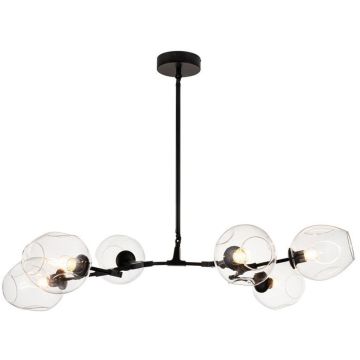 Step Into Design MODERN ORCHID ST-1232-6 black transparent Stropo šviestuvas 6x60W/E27 IP20