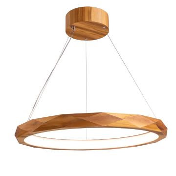 Quintiesse Angular QN-ANGULAR-RING-LED-80-TEAK Pakabinama lempa 1x29W/LED 3000K 1685lm IP20