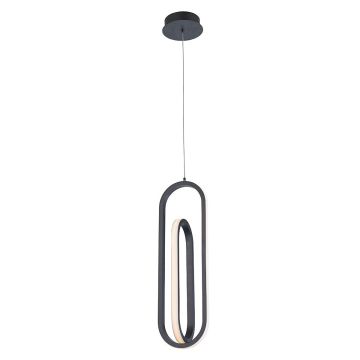 Quintiesse Demark QN-DEMARK-1P-BK Pakabinama lempa 1x28W/LED 3000K 1000lm IP20