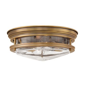 Quintiesse HADRIAN QN-HADRIAN-FS-BR-CLEAR Lubų šviestuvas 2x40W/E27 IP44