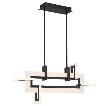 Quintiesse Inizio QN-INIZIO-LP-S-BK Stropo šviestuvas 1x46W/LED 3000K 2086lm IP20