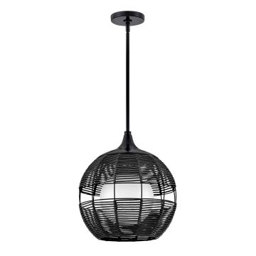 Quintiesse Maddox QN-MADDOX-P-S-BK-BK Pakabinama lempa 1x60W/E27 IP44