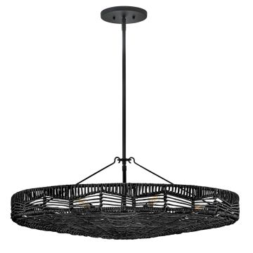 Quintiesse Ophelia QN-OPHELIA-6P-BK-BK Pakabinama lempa 6x40W/E14 IP20