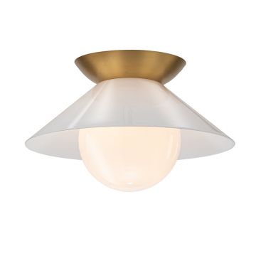 Quintiesse Saucer QN-SAUCER-FM-AB-OPAL Lubų šviestuvas 1x40W/E27 IP20
