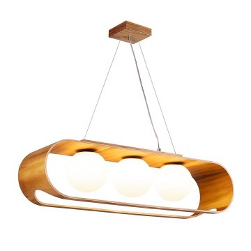Quintiesse Sfera QN-SFERA-3P-TEAK Pakabinama lempa 3x40W/E27 IP20