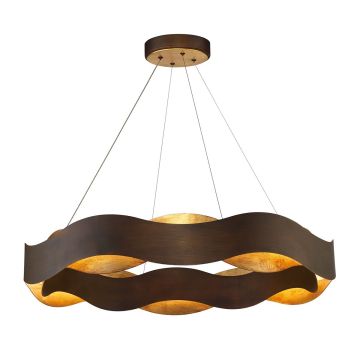 Quintiesse Vaughan QN-VAUGHAN-P-L-BRZ-GD Pakabinama lempa 1x105W/LED 3000K 1854lm IP20