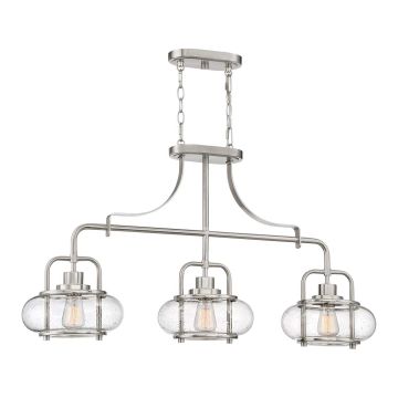 Elstead Lighting QUOIZLE QZ-TRILOGY-ISLE-BN Švieslentė 3x60W/E27