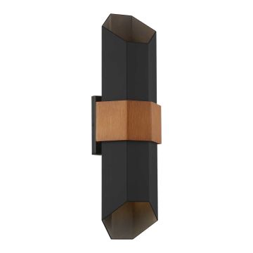 Quoizel Chasm QZ-CHASM-L-BKW Sienos lempa 2x9.5W /LED IP44
