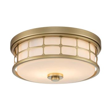 Quoizel Guardian QZ-GUARDIAN-F-PNBR Lubų šviestuvas 2x60W/E27 IP44