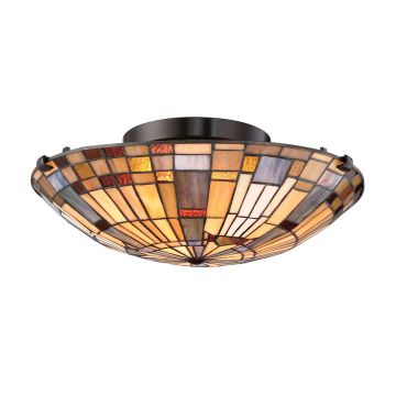 Quoizel Inglenook QZ-INGLENOOK-F-SMALL Lubų šviestuvas 2x60W/E27 IP20