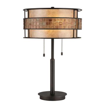 Quoizel LAGUNA QZ-LAGUNA-TL Stalo lempa 2x60W/E27