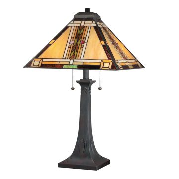 Quoizel Navajo QZ-NAVAJO-TL-VB Stalo lempa 2x60W/E27 IP20