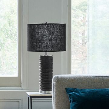 Elstead Lighting RIPPLE RIPPLE-TL-BLK Stalo lempa 1x60W/E27
