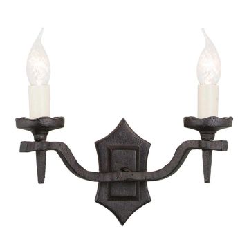 Elstead Lighting RECTORY RY2B-BLACK Sienos lempa 2x60W/E14