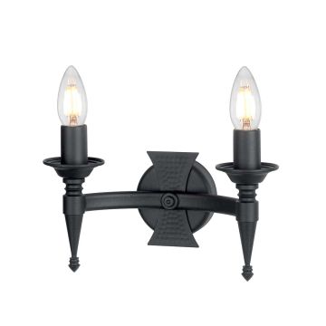 Elstead Lighting SAXON SAX2-BLK Sienos lempa 2x60W/E14
