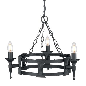 Elstead Lighting SAXON SAX3-BLK Švieslentė 3x60W/E14