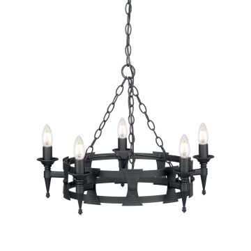 Elstead Lighting SAXON SAX5-BLK Švieslentė 5x60W/E14