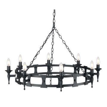 Elstead Lighting SAXON SAX8-BLK Švieslentė 8x60W/E14