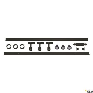 SLV 1F TRACK SET 143190 Geležinkelio švieslentė 3x4.3W/GU10 2956LM IP20