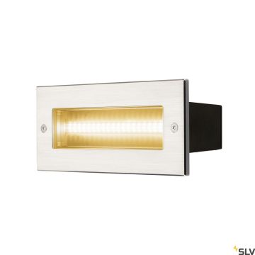 SLV BRICK 233650 Lauko laiptų įmontuojama švieslentė 1x9.5W/LED 3000K 950LM IP65