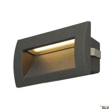 SLV DOWNUNDER 233625 Lauko laiptų įmontuojama švieslentė 1x4W/LED 3000K 85LM IP55