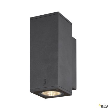 SLV ENOLA SQUARE 1003418 Sienos lempa 2x7.8W/LED 3000/4000K 620/700LM IP65