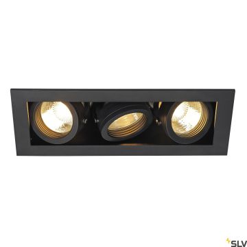 SLV KADUX 115530 Įmontuojamas apšvietimas 3x50W/GU10 IP20
