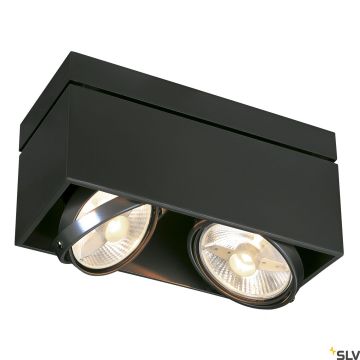 SLV KARDAMOD 117110 Lubų šviestuvas 2x75W/GU10/ES111 IP20