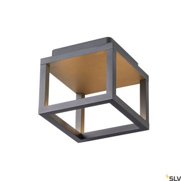SLV QUADRULO 1005202 Lubų šviestuvas 1x7.5W/LED 3000K 230LM IP55