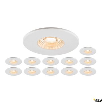 SLV UNIVERSAL DOWNLIGHT 1007272 Įmontuojamas apšvietimas 1x8W/LED 2700K|3000K|4000K|6500K 560lm|610lm|680lm|640lm ip20_ip65