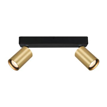 Italux Nesto SPL-23436-2-BK-GD Taškinis šviestuvas 2x10W/GU10 IP20