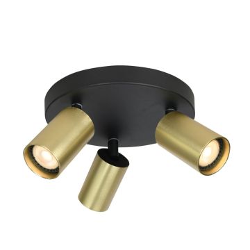 Italux Nesto SPL-23436-3R-BK-BRSS Taškinis šviestuvas 3x10W/GU10 IP20