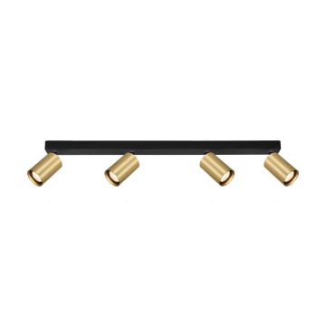 Italux Nesto SPL-23436-4-BK-GD Taškinis šviestuvas 4x10W/GU10 IP20