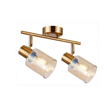 Italux Santia SPL-65342-2-BRO-AMB Taškinis šviestuvas 2x40W/E14 IP20