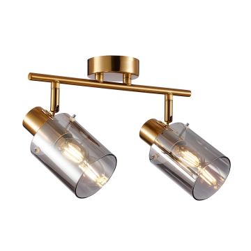 Italux Sardo SPL-5581-2-BRO-SG Taškinis šviestuvas 2x40W/E14 IP20