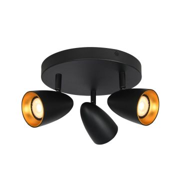 Italux Tino SPL-36748-3R-BK-GD Taškinis šviestuvas 3x10W/GU10 IP20