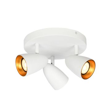 Italux Tino SPL-36748-3R-WH-GD Taškinis šviestuvas 3x10W/GU10 IP20