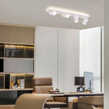 Light Prestige Parma LP-0612/4C WH Taškinis šviestuvas 4x50W/GU10 3000K|4000K|6000K IP20