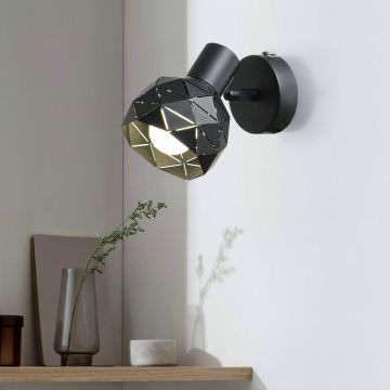 Light Prestige Reus LP-8069/1WS BK Taškinis šviestuvas 1x40W/E14 IP20