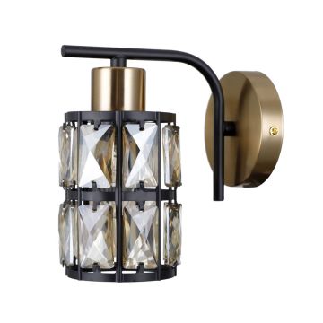 Italux Menfi WL-44236-1-BK-GD Sienos lempa 1x40W/E27 IP20