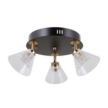 Italux Orella WL-34393-3R-BK-HBR Taškinis šviestuvas 3x12W/LED 3000K 750lm IP20